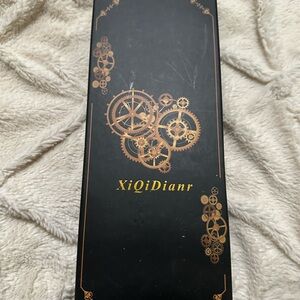 XiQiDianr Black and Gold Gear Design Box, Calligraphy set.